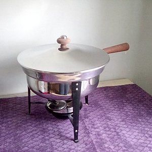 MCM Stainless Steel Fondue Pot